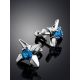 Deep Blue Crystal Studs In Sterling Silver The Aurora, image , picture 2