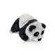 Crystal Encrusted Panda Ring The Jungle, Ring Size: 7 / 17.5, image 