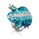 Crystal Encrusted Frog Ring The Jungle, Ring Size: 5.5 / 16, image , picture 3