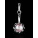 Cute Silver Pendant With Mauve Colored Cultured Pearl The Serene Collection, image , picture 2