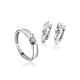 White Gold Diamond Earrings, image , picture 3