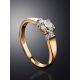 Yellow Gold Ring With Diamonds, Ring Size: 7 / 17.5, image , picture 2
