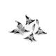 Silver Butterfly Dangles With Black And White Crystals The Jungle, image , picture 5