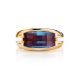 Golden Ring With Alexandrite Centerpiece, Ring Size: 7 / 17.5, image , picture 4