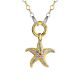 Gold Plated Necklace With Star Shaped Pendant, image 