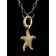 Gold Plated Necklace With Star Shaped Pendant, image , picture 2