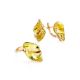 Golden Cocktail Ring With Faceted Citrine, Ring Size: 8 / 18, image , picture 5