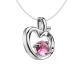 Invisible Necklace With Pink Crystal The Aurora, image , picture 3