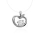 Invisible Necklace With Silver Pendant The Aurora, image 