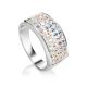 Chameleon Color Crystal Ring In Sterling Silver The Eclat, Ring Size: 9 / 19, image 
