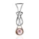 Refined Silver Pendant With Cultured Pearl The Serene, image 