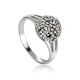 Sterling Silver Marcasite Ring The Lace, Ring Size: 6 / 16.5, image 