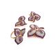 Gold Plated Floral Ring With Purple And White Crystals The Jungle, Ring Size: 10 / 20, image , picture 5