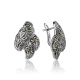Refined Silver Earrings With Marcasites The Lace, image 
