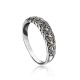 Sterling Silver Ring With Marcasites The Lace, Ring Size: 11.5 / 21, image 