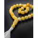 33 Honey Amber Muslim Prayer Beads With Tassel, image , picture 2