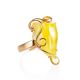Cloudy Amber Golden Ring The Rialto, Ring Size: Adjustable, image 