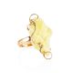 Natural Cloudy Amber Golden Ring The Rialto, Ring Size: Adjustable, image 