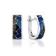 Multicolor Enamel Silver Earrings, image 
