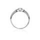 White Gold Statement Ring With Diamonds, Ring Size: 7 / 17.5, image , picture 3