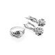 Silver Floral Ring With Crystals, Ring Size: 6 / 16.5, image , picture 4