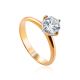 Solitaire Diamond Ring In Gold, Ring Size: 9 / 19, image 