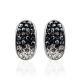 Sterling Silver Earrings With Two Toned Crystals The Eclat, image , picture 4