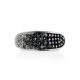 Sterling Silver Ring With Black And White Crystals The Eclat, Ring Size: 6 / 16.5, image , picture 3