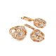 Classy Gold Plated Ring With Crystals, Ring Size: 7 / 17.5, image , picture 5