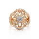 Classy Gold Plated Ring With Crystals, Ring Size: 7 / 17.5, image , picture 3