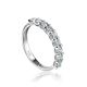 Diamond Row White Gold Ring, Ring Size: 6.5 / 17, image 