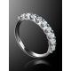 Diamond Row White Gold Ring, Ring Size: 6.5 / 17, image , picture 2