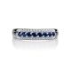 Silver Ring With Blue And White Crystals, Ring Size: 8 / 18, image , picture 3