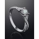 White Gold Ring With Diamond Channel Set, Ring Size: 6.5 / 17, image , picture 2