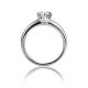 Solitaire Crystal Silver Ring, Ring Size: 6 / 16.5, image , picture 3