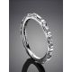 Silver Eternity Ring With White Crystals, Ring Size: 8 / 18, image , picture 2