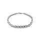 Golden Tennis Bracelet With Diamonds, image 