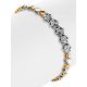Two Toned Golden Bracelet With Diamonds, image , picture 3