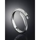 Sterling Silver Diamond Ring, Ring Size: 7 / 17.5, image , picture 2