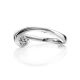 Sterling Silver Ring With Solitaire White Crystal, Ring Size: 5.5 / 16, image , picture 3