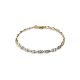 Golden Chain Bracelet With Diamonds, image 