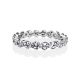 Feminine White Crystal Silver Ring, Ring Size: 8.5 / 18.5, image , picture 3