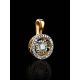 Dancing Diamond Golden Pendant, image , picture 2
