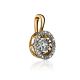 Dancing Diamond Golden Pendant, image , picture 3