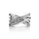 Sterling Silver Statement Ring With Crystals, Ring Size: 8.5 / 18.5, image , picture 3