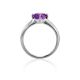 Amethyst Silver Ring, Ring Size: 6.5 / 17, image , picture 3