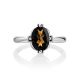 Silver Ring With Smoky Quartz Centerpiece, Ring Size: 6.5 / 17, image , picture 3