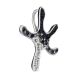 Silver Starfish Pendant With Black And White Crystals The Jungle, image , picture 4