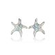 Silver Starfish Earrings With Chameleon Crystals The Jungle, image , picture 4