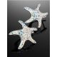 Silver Starfish Earrings With Chameleon Crystals The Jungle, image , picture 2